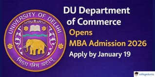 DU Department of Commerce Opens MBA Admission 2026; Application Open Till January 19